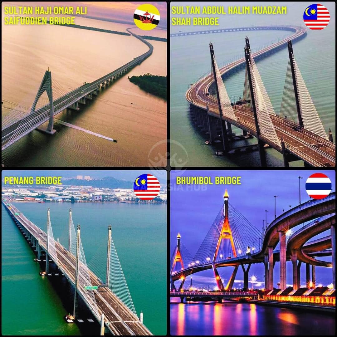 ASEAN Hub - TOP 4 Longest Bridge in Southeast Asia 🌉 🇧🇳... | Facebook