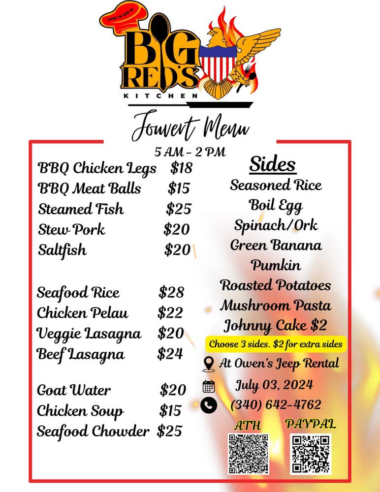 BIG RED's Kitchen | St John US Virgin Islands