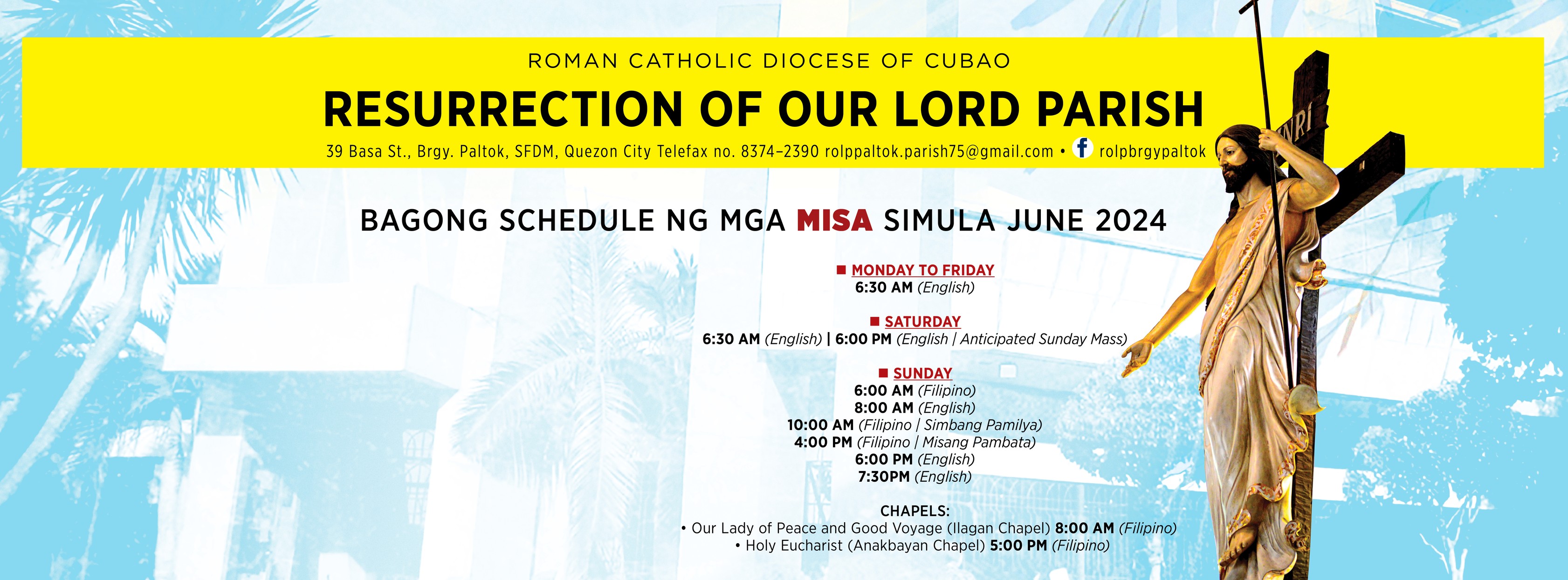 Resurrection of Our Lord Parish (ROLP) - Paltok | Quezon City