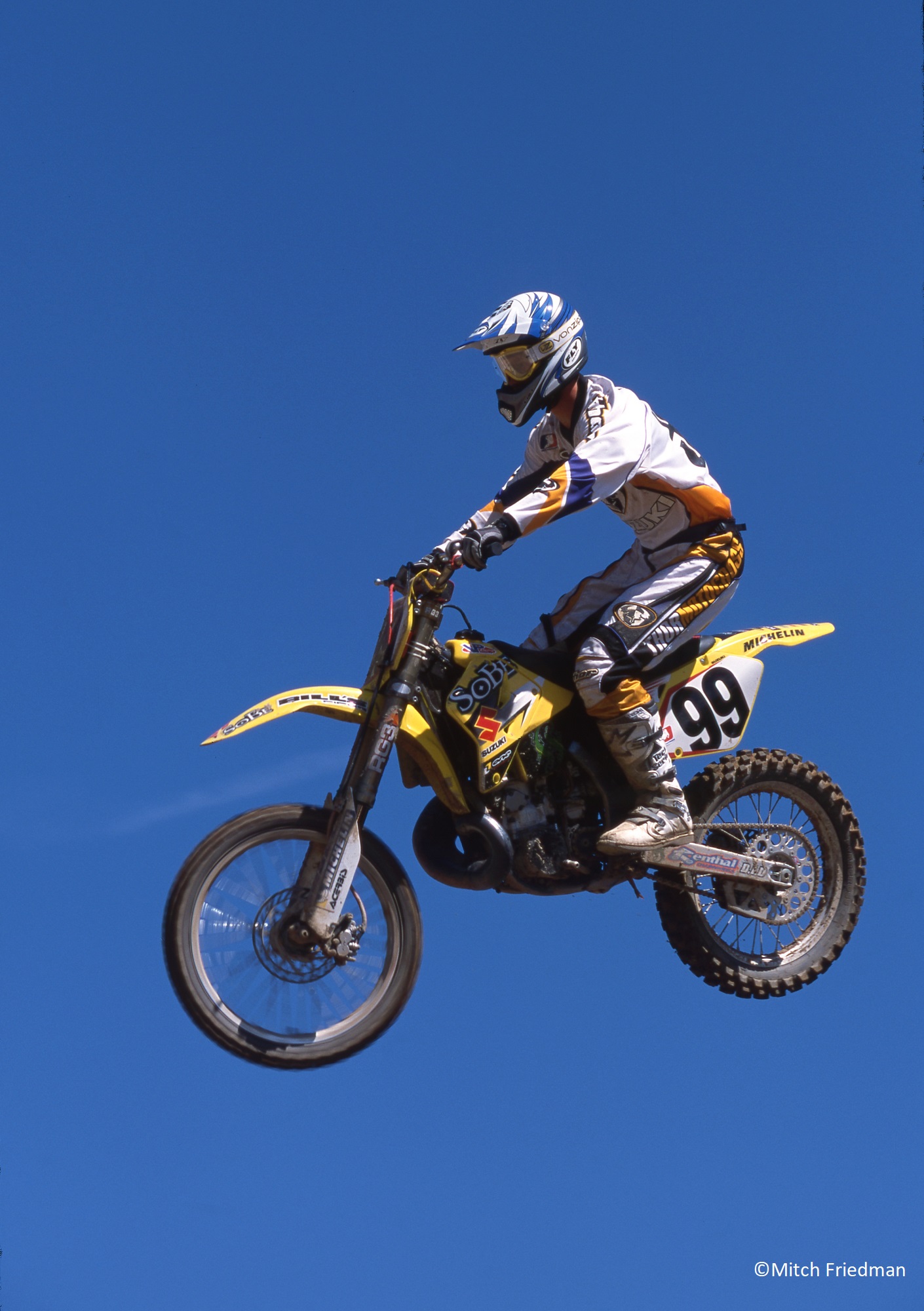 Rider - Blue skies for Sean Hamblin on his factory SoBe Suzuki in his ...