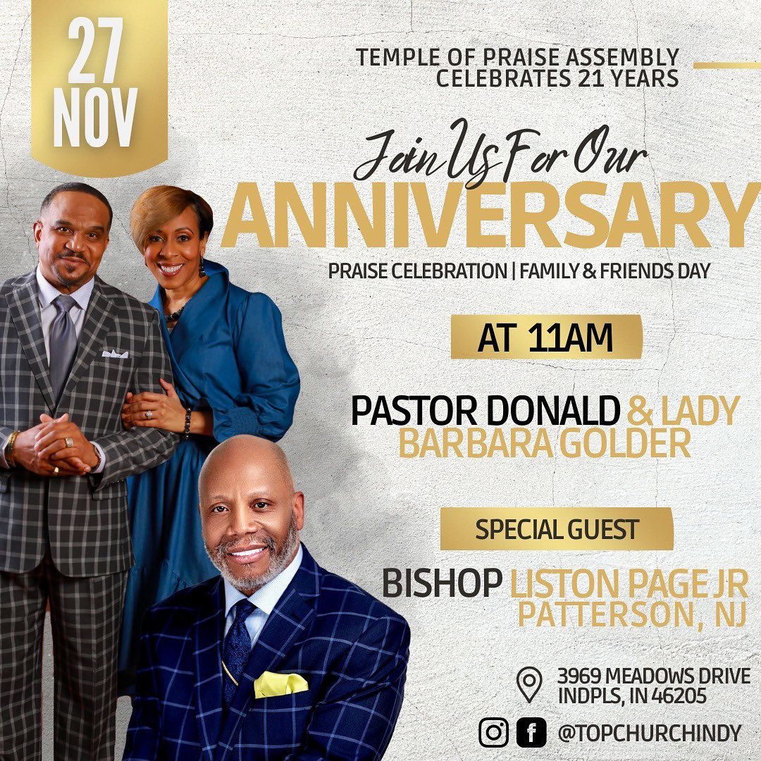 Temple Of Praise Assembly - TOPChurchIndy - Temple of Praise Assembly ...