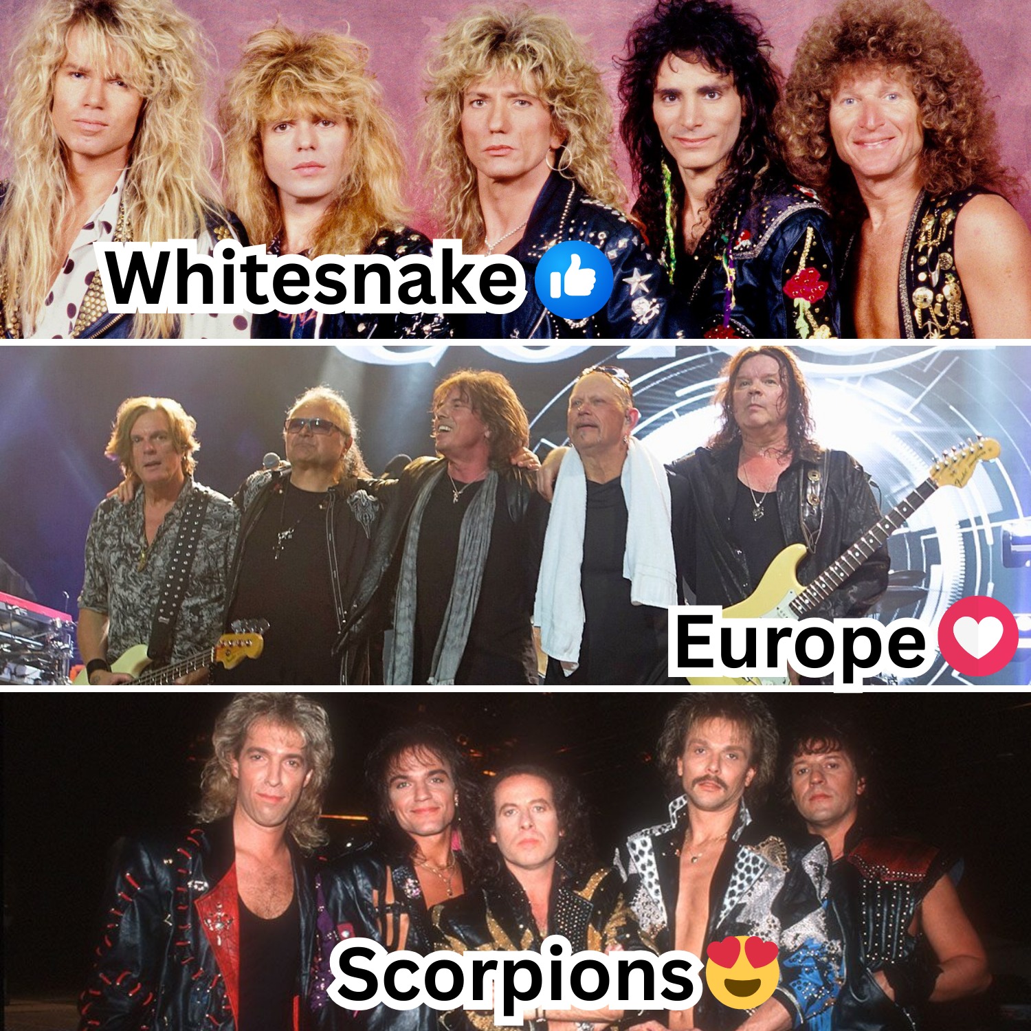 👍 Whitesnake / ❤️ Europe / 😍 Scorpions 👍 Whitesnake