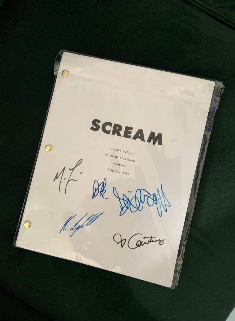 Scream 1-6 Script Bundle – Signed Autograph Reprints – Ghost Face Horror Movie Memorabilia