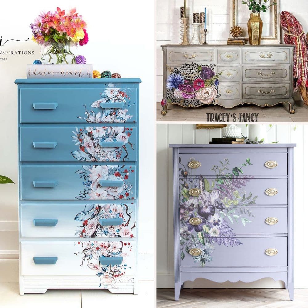 painted dresser ideas Whimsical Dresser, Painted Furniture, WHERE FAIRIES DREAM Vintage French Painted Dresser and