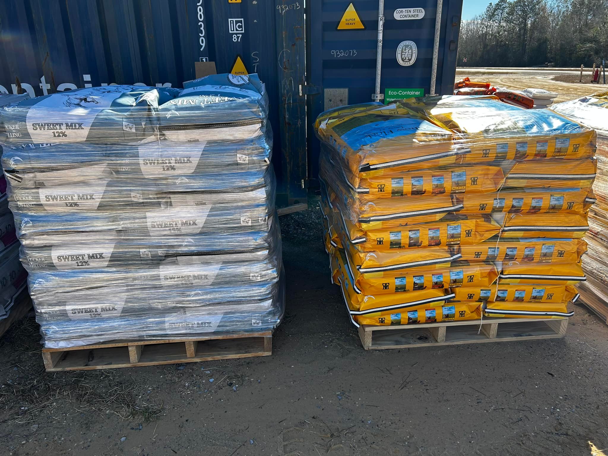 New shipment of Tucker Milling just... Lazy J Farm Supply