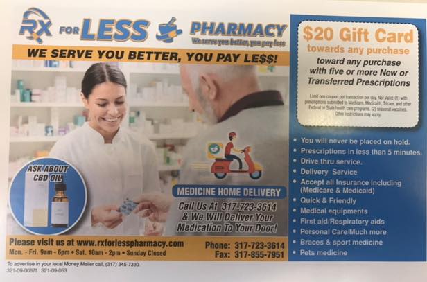 Rx For Less Pharmacy | Indianapolis IN