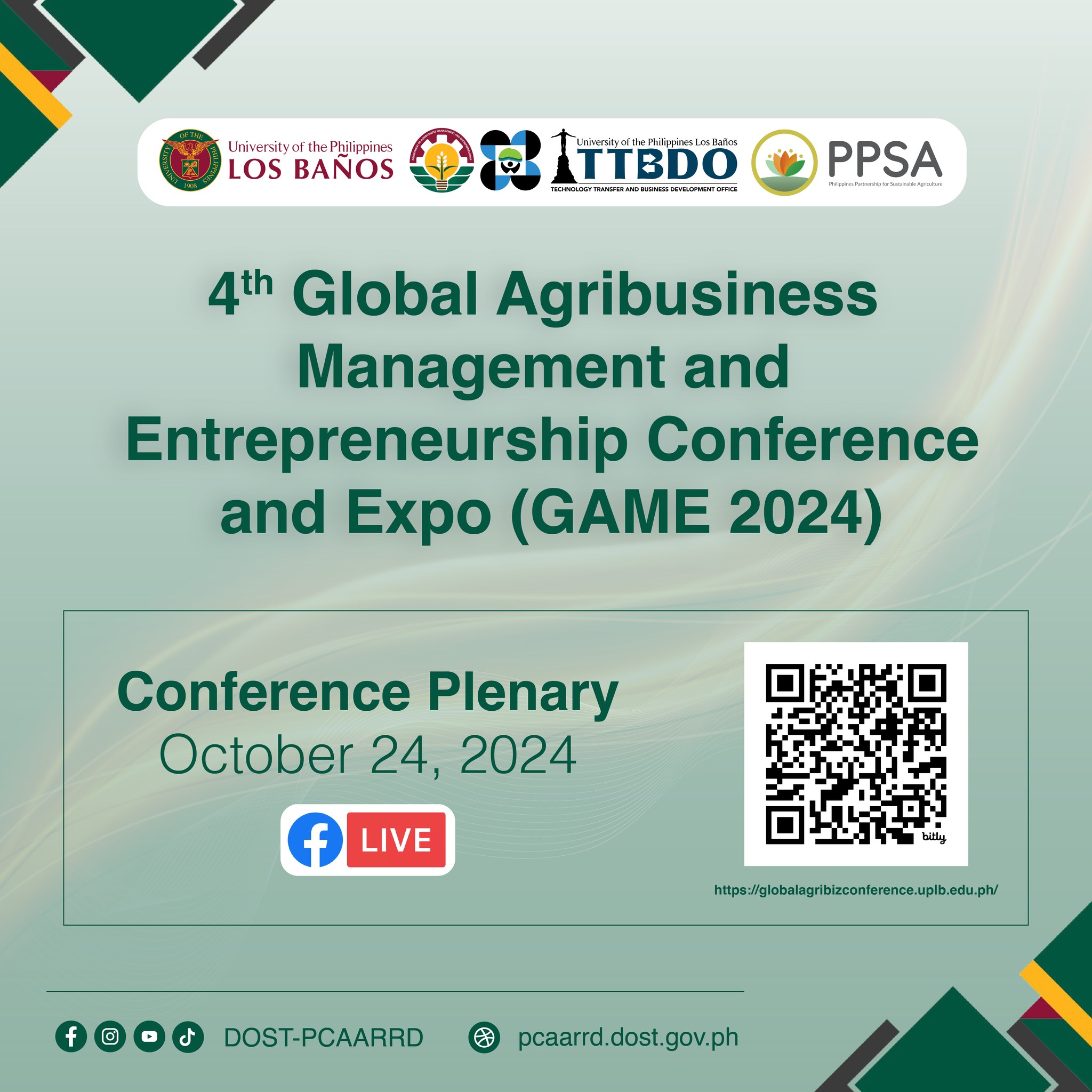 DOST - 8 days to go before the 4th Global Agribusiness Management and ...