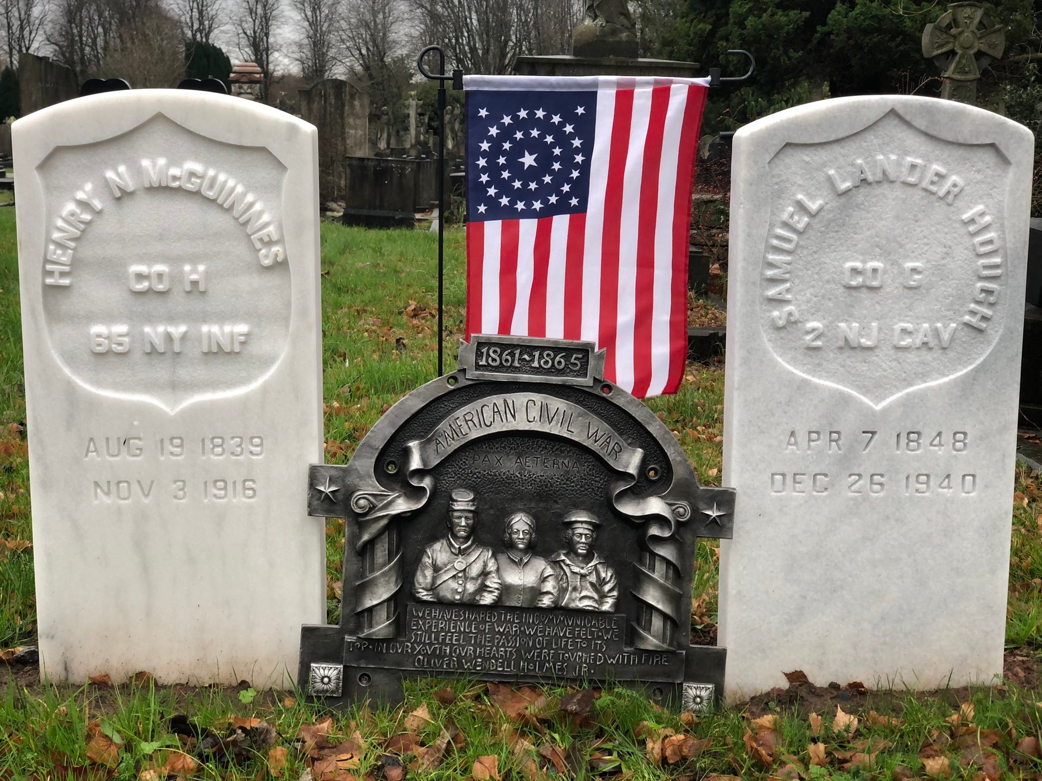 Monuments for UK Veterans of the American Civil War Association added a ...
