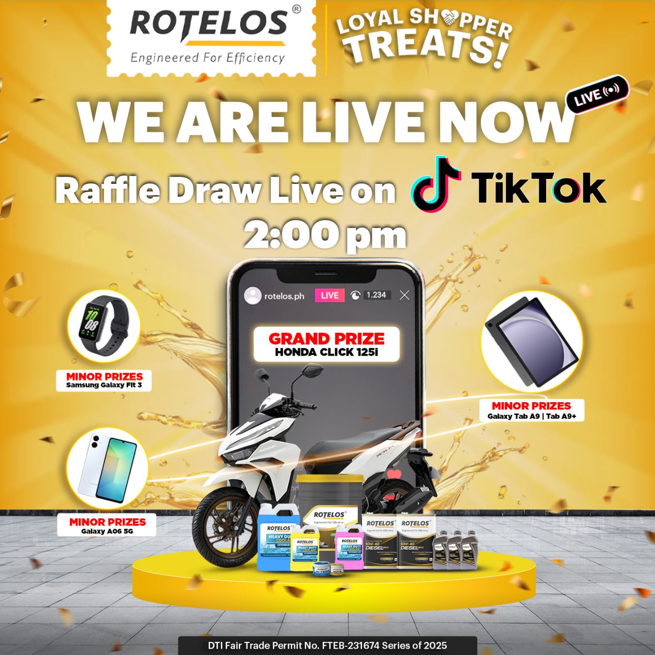 🎉 TIKTOK LIVE NOW! 🎉 ROTELOS LOYAL... - RTS Parts Supply | Facebook