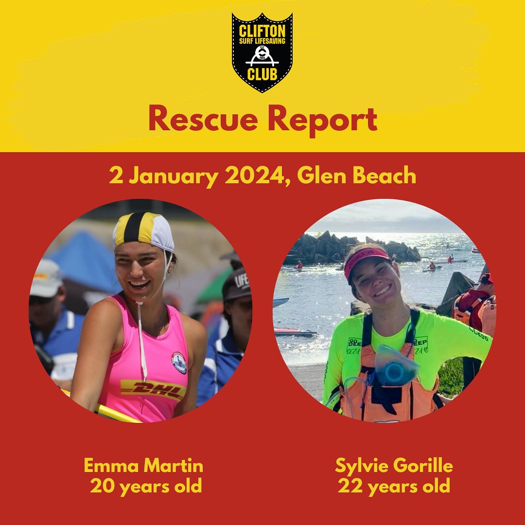 🔴🟡 RESCUE REPORT:... - Clifton Surf Lifesaving Club - CSLC | Facebook