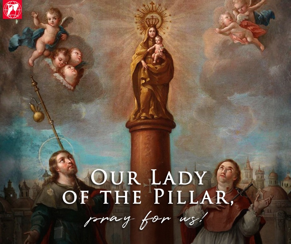 EWTN - 🌹 Saint of the Day: Our Lady of the Pillar 🌹 Today we honor ...