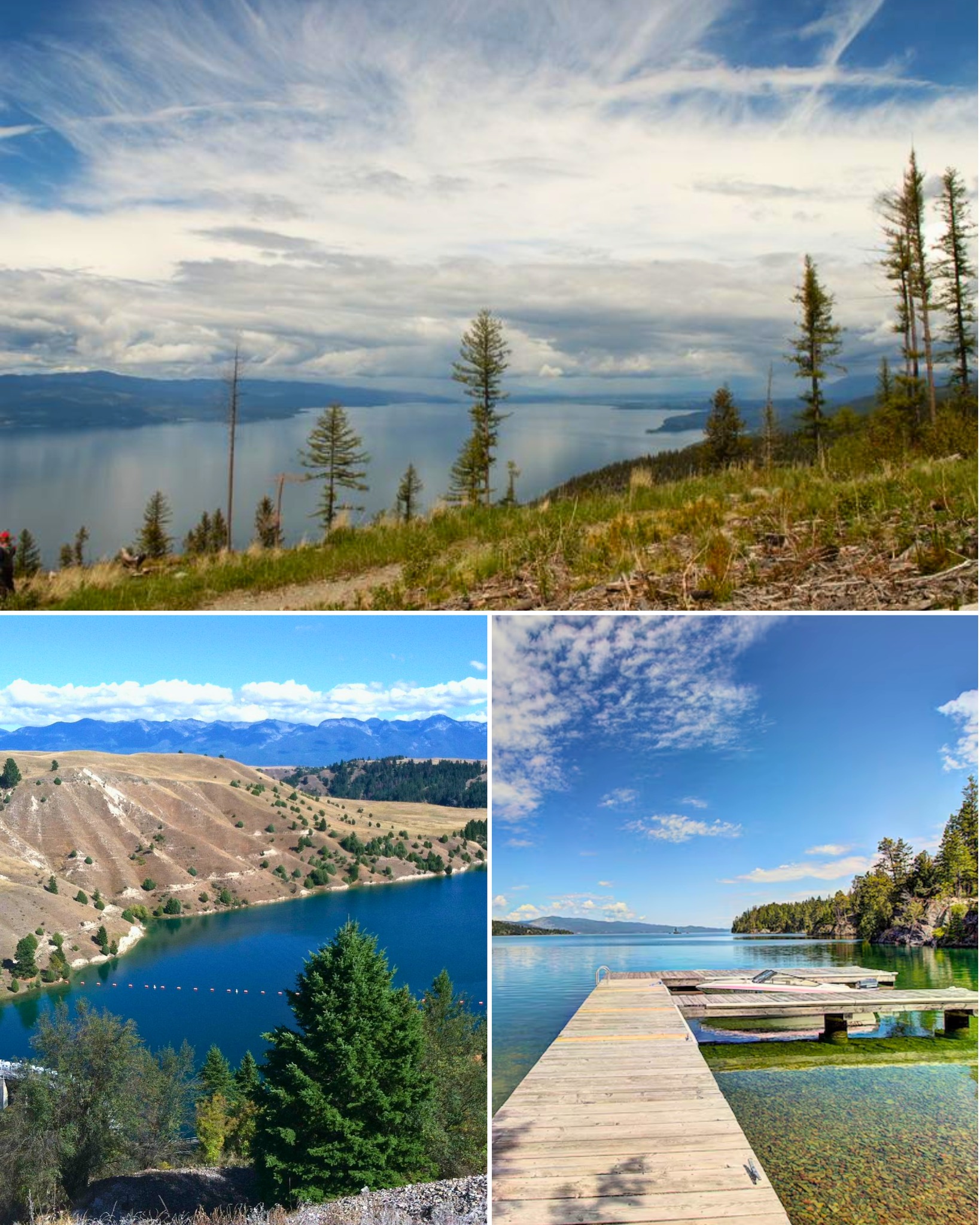 Travel - Flathead Lake, Montana 🇺🇲 Flathead Lake in Montana is the ...