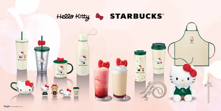 The Hello Kitty Starbucks collection launches in Singapore today