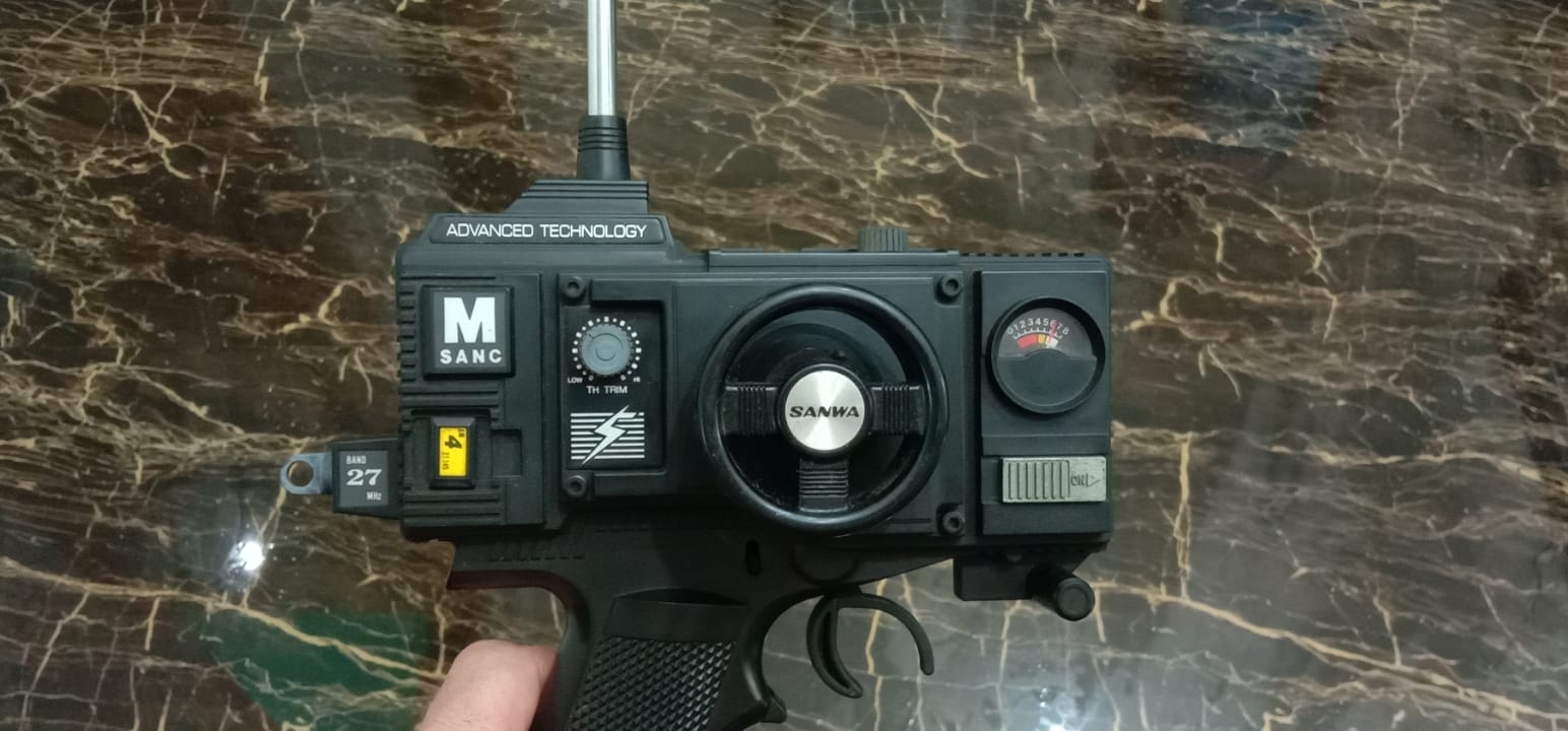 Original vintage Tamiya Madcap with Sanwa radio and servos