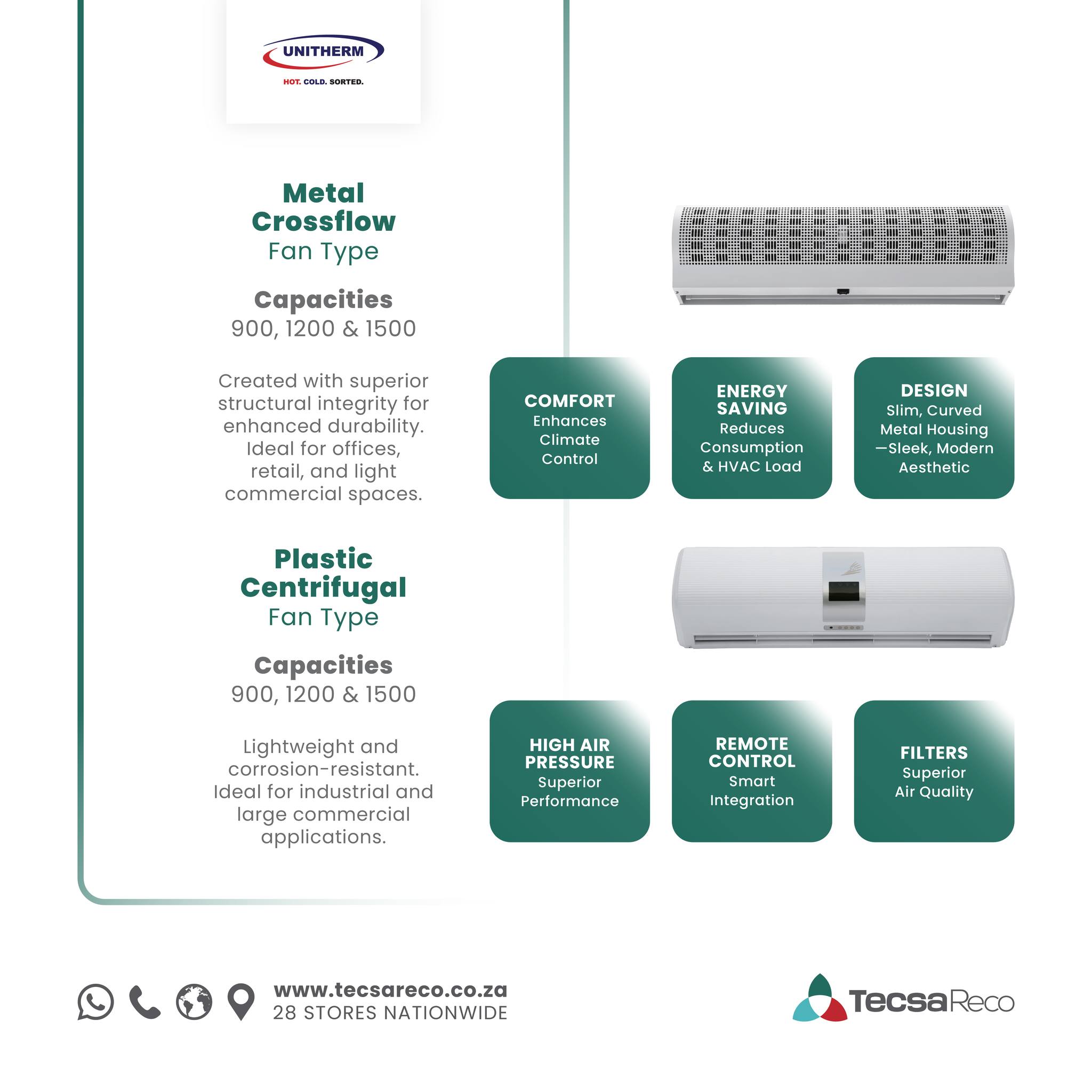 TecsaReco - 💨 Our Unitherm Air Curtains are designed to maintain clean ...