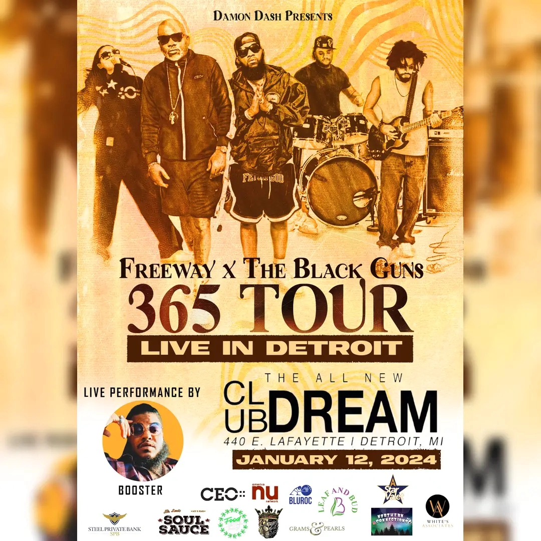 Booster - 365 Tour coming to Detroit ‼️ Dame Dash & Freeway X The Black ...