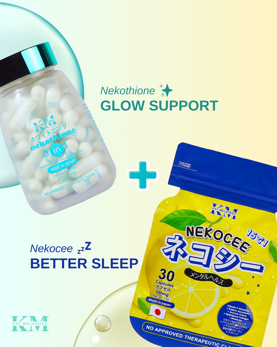 nekothione glutathione mg Glow support from ✨ Better sleep with Nekocee. 😴 Just a few of the benefits you get when these two work together! #NekoByKatMelendez Brightening Cleanser GHK-Cu: The FIX for FREE SHIPPING ON ALL ORDERS OVER $50:Eczema Skin Support (43% off)