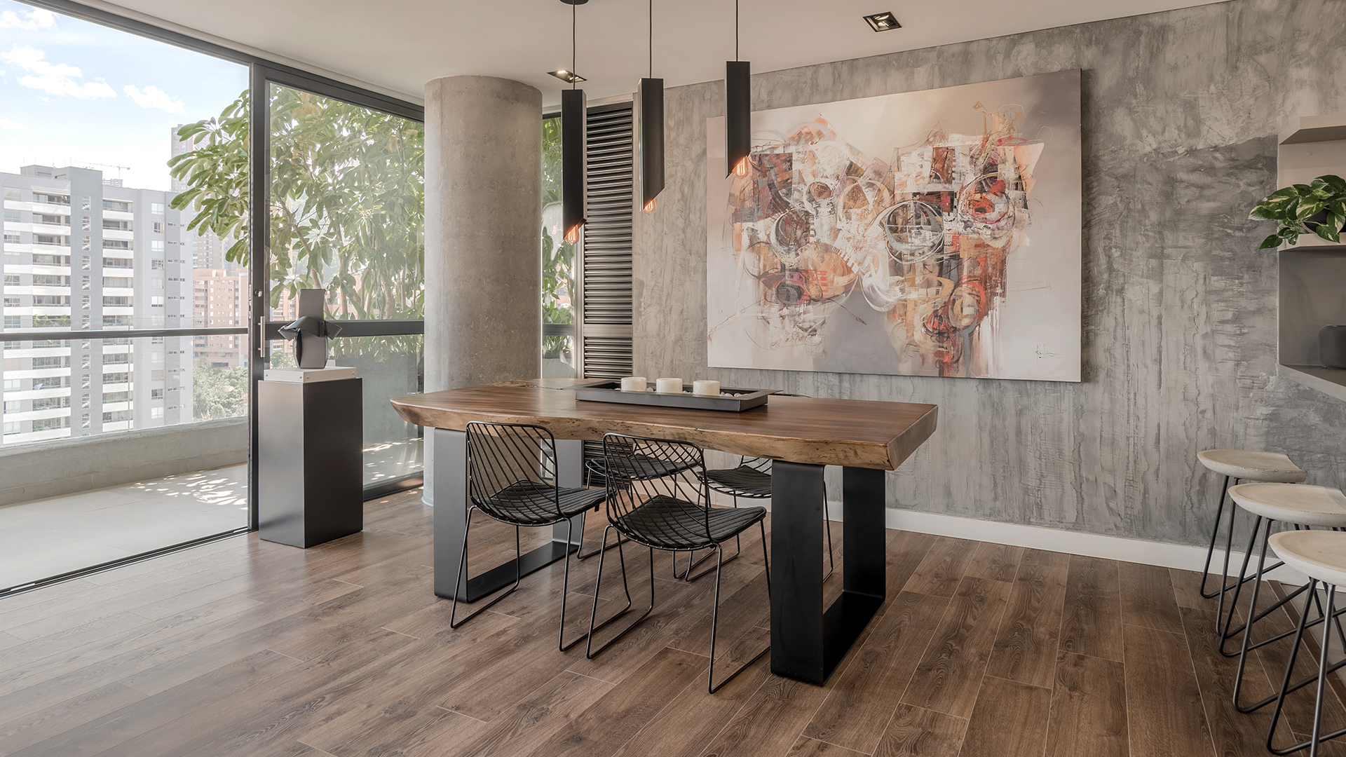 Iron & Wood Works - Piezas tan únicas, mesa de comedor en hierro y ...