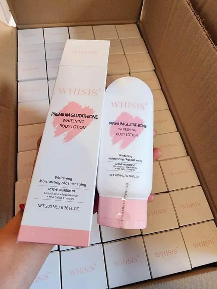 whisis premium glutathione 🌸WHISIS Glütã 🌸 Whitening Body Lotion 200ml‼️ 🔥S A L E🔥 ✔️TOP SELLING GLÜȚĄ Lotion na Most requested at SUPER EFFECTIVE Ngayong Winter‼️ ☺️👍. 🌸Made in Korea 🌸Volume: 200ml 🌸 KEY Toxicfree