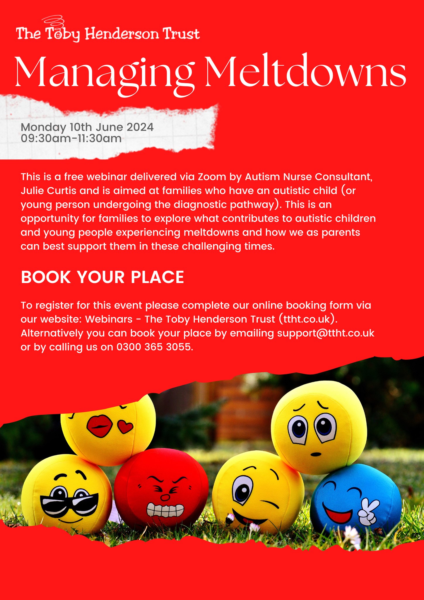Our managing meltdowns webinar... - The Toby Henderson Trust | Facebook