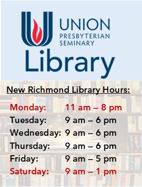 Union Presbyterian Seminary Library - Richmond and Charlotte Campuses ...