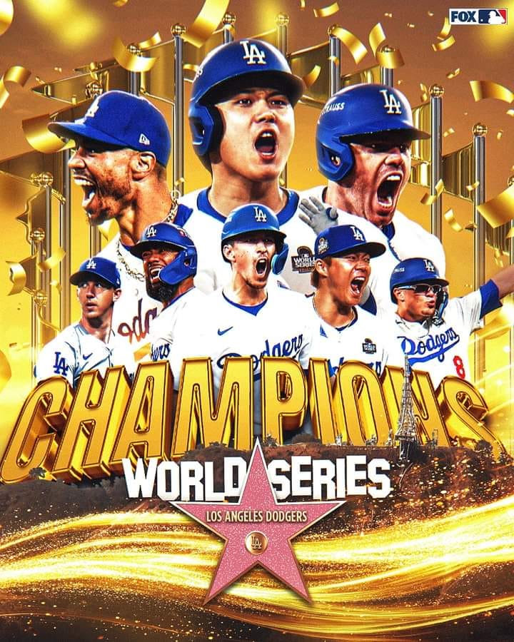 THE LOS ANGELES DODGERS ARE THE 2024 WORLD SERIES CHAMPIONS! 🏆