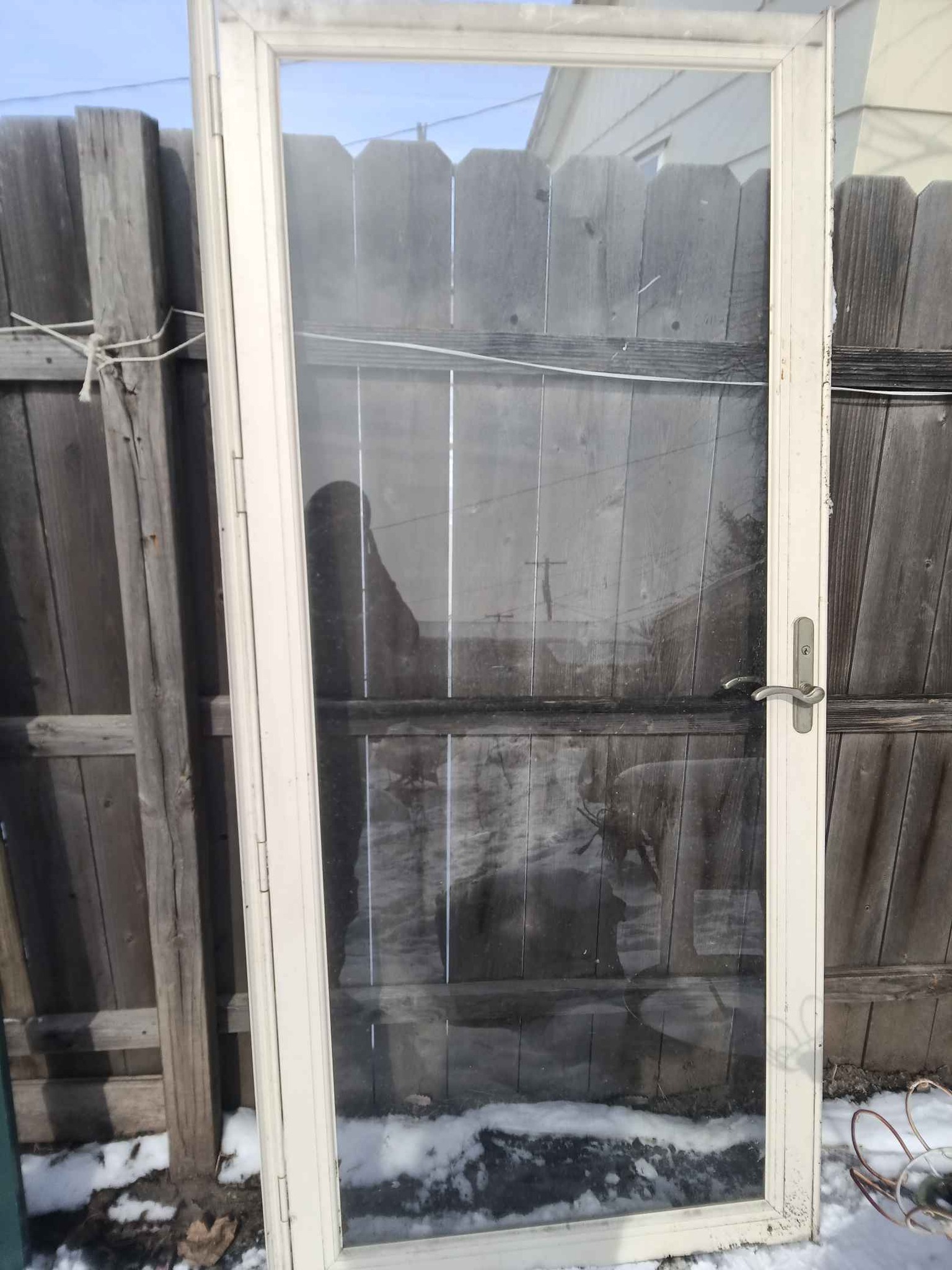 Andersen 3000-Series full-view aluminum storm door. - Miscellaneous