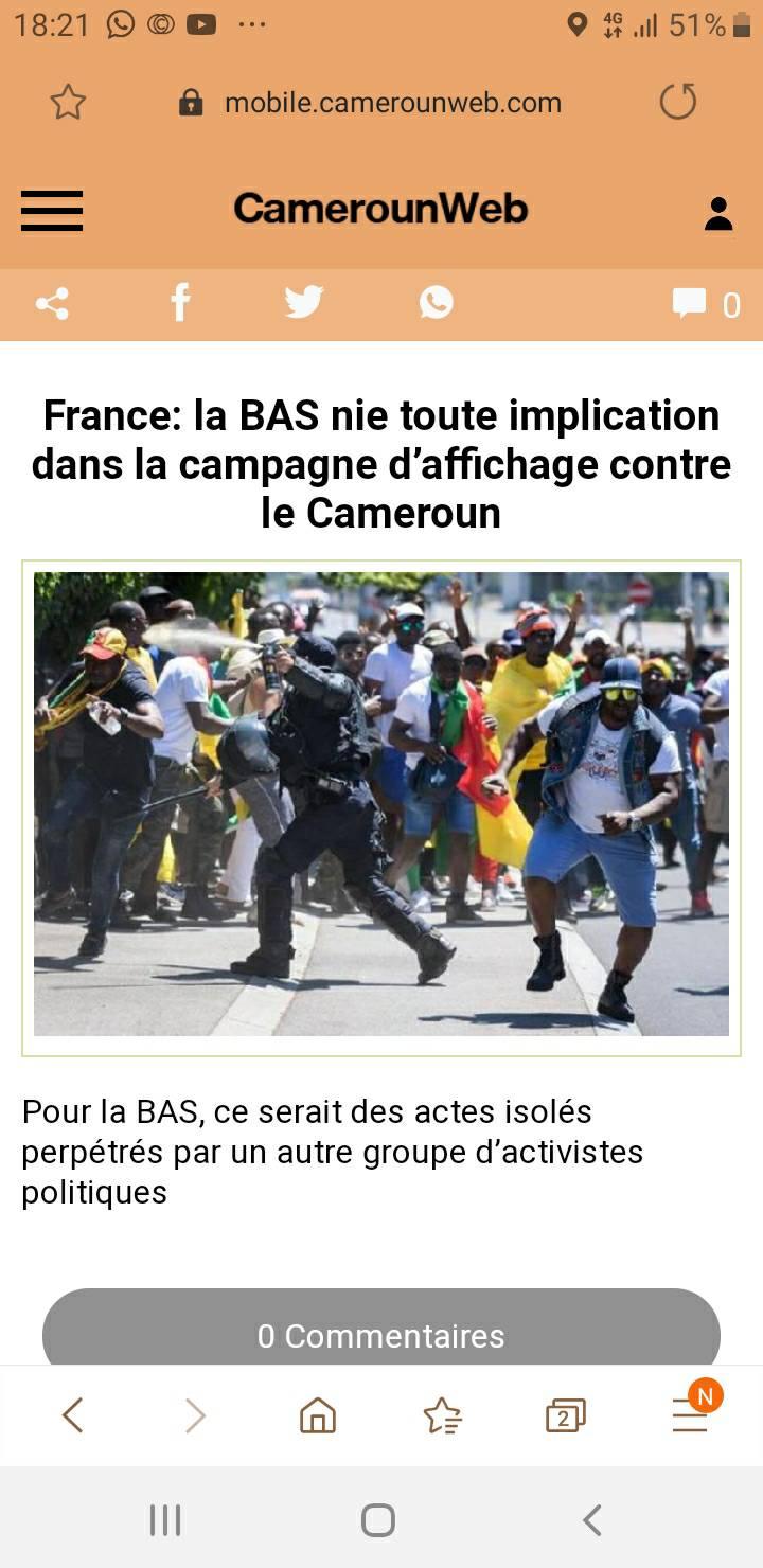 LA BAS ???... - Conseil des Camerounais de la Diaspora- CCD