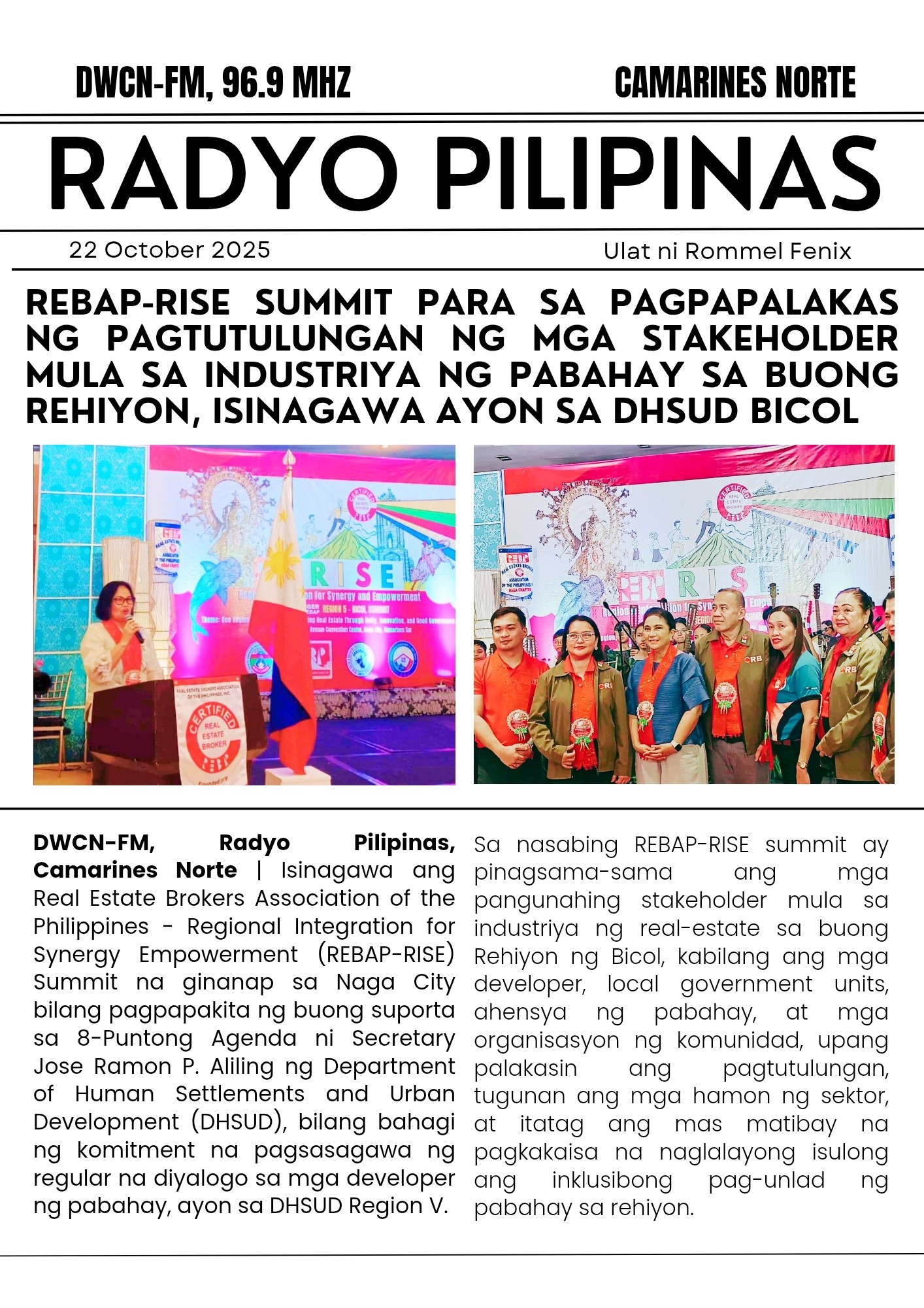 Radyo - 𝗥𝗘𝗕𝗔𝗣-𝗥𝗜𝗦𝗘 𝗦𝗨𝗠𝗠𝗜𝗧 𝗣𝗔𝗥𝗔 𝗦𝗔 𝗣𝗔𝗚𝗣𝗔𝗣𝗔𝗟𝗔𝗞𝗔𝗦 𝗡𝗚 𝗣𝗔𝗚𝗧𝗨𝗧𝗨𝗟𝗨𝗡𝗚𝗔𝗡 𝗡𝗚 𝗠𝗚𝗔 ...