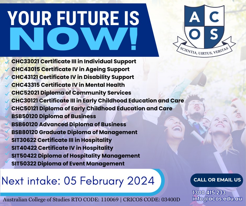 AUSTRALI... - Australian College of Studies - RTO CODE: 110069 | Facebook