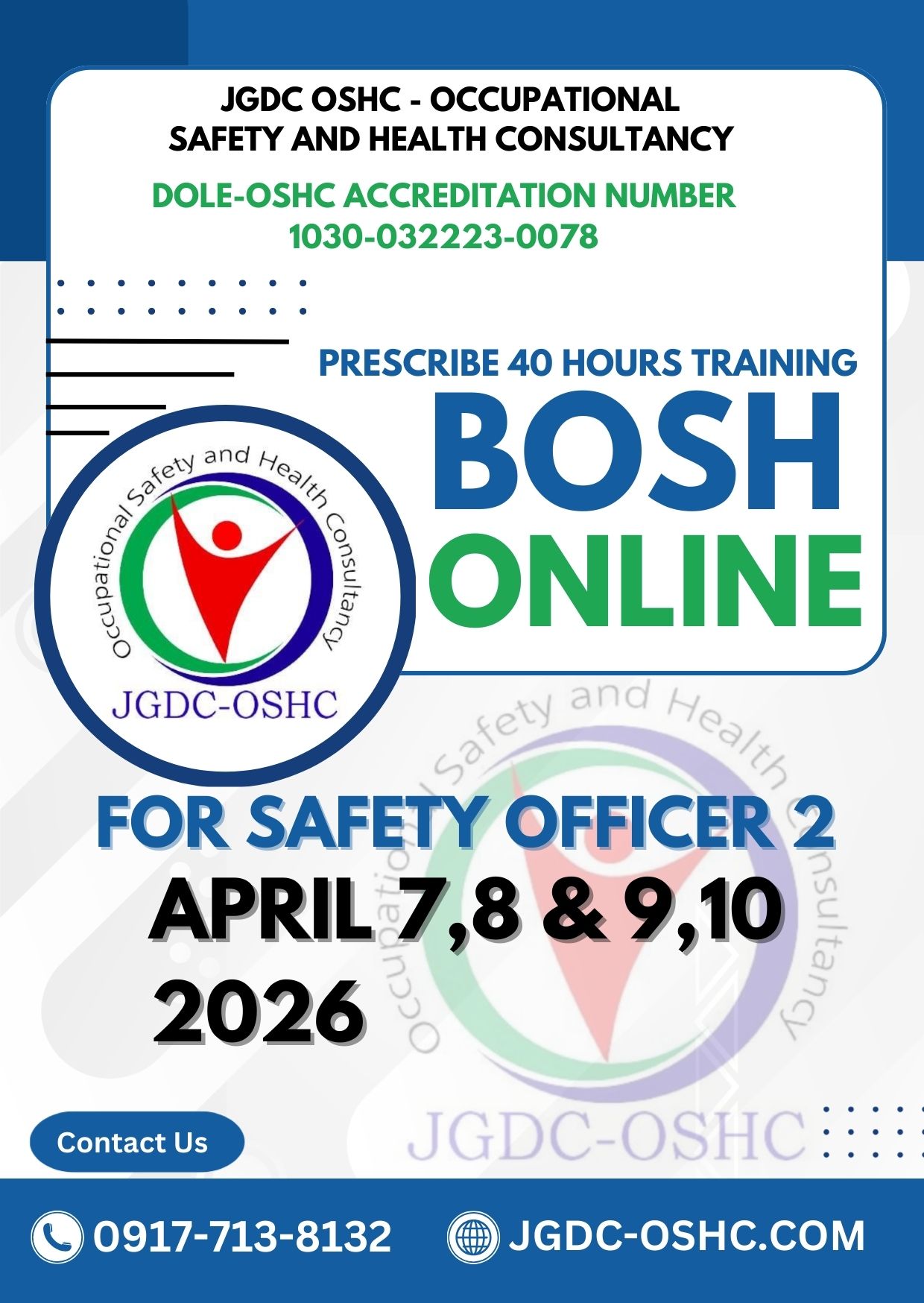 JGDC OSHC - Occupational Safety and Health Consultancy