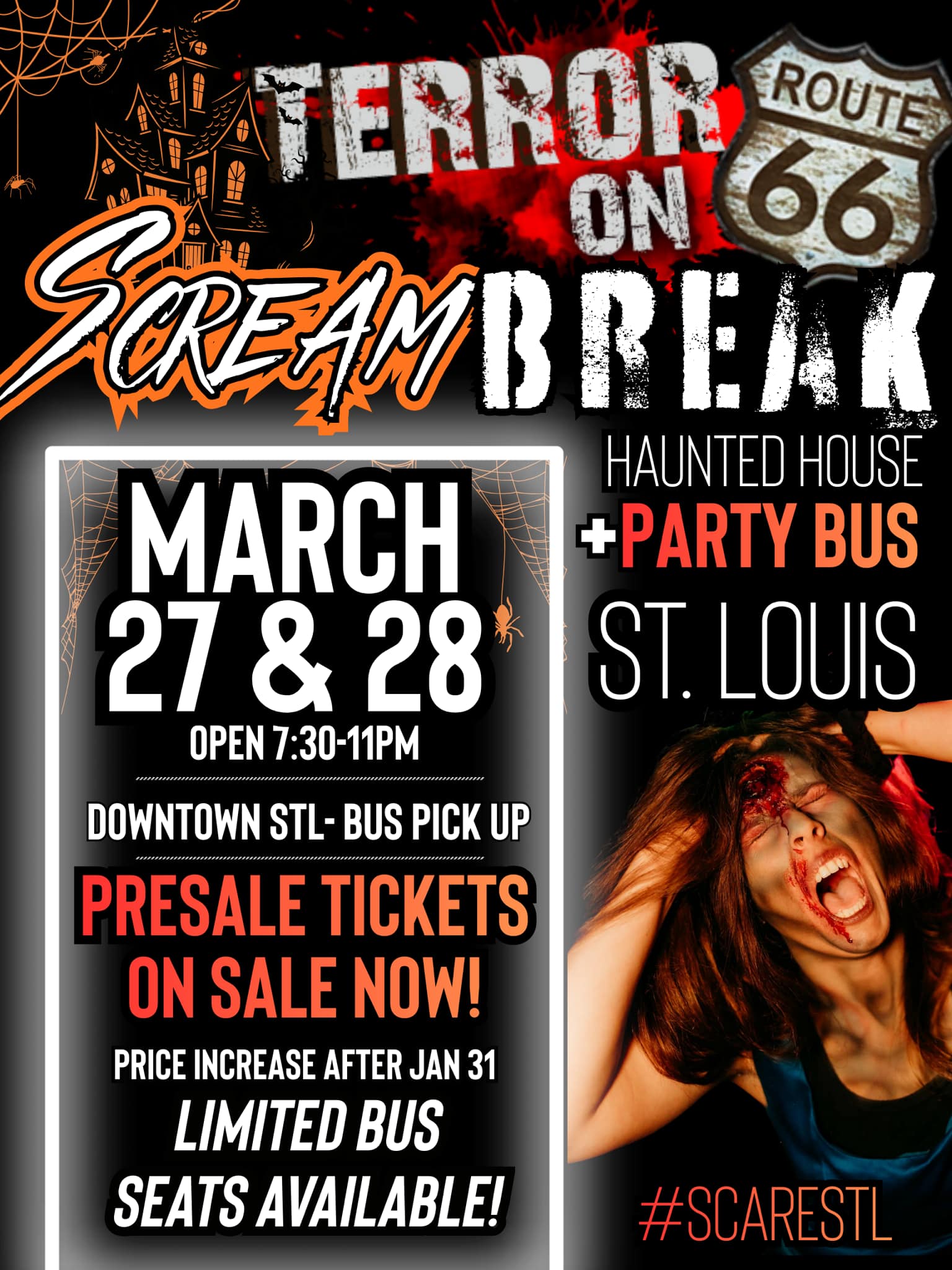 🎃‼️ ANNOUNCEMENT ‼️🎃 Scream Break +... - Terror on Route 66 | Facebook