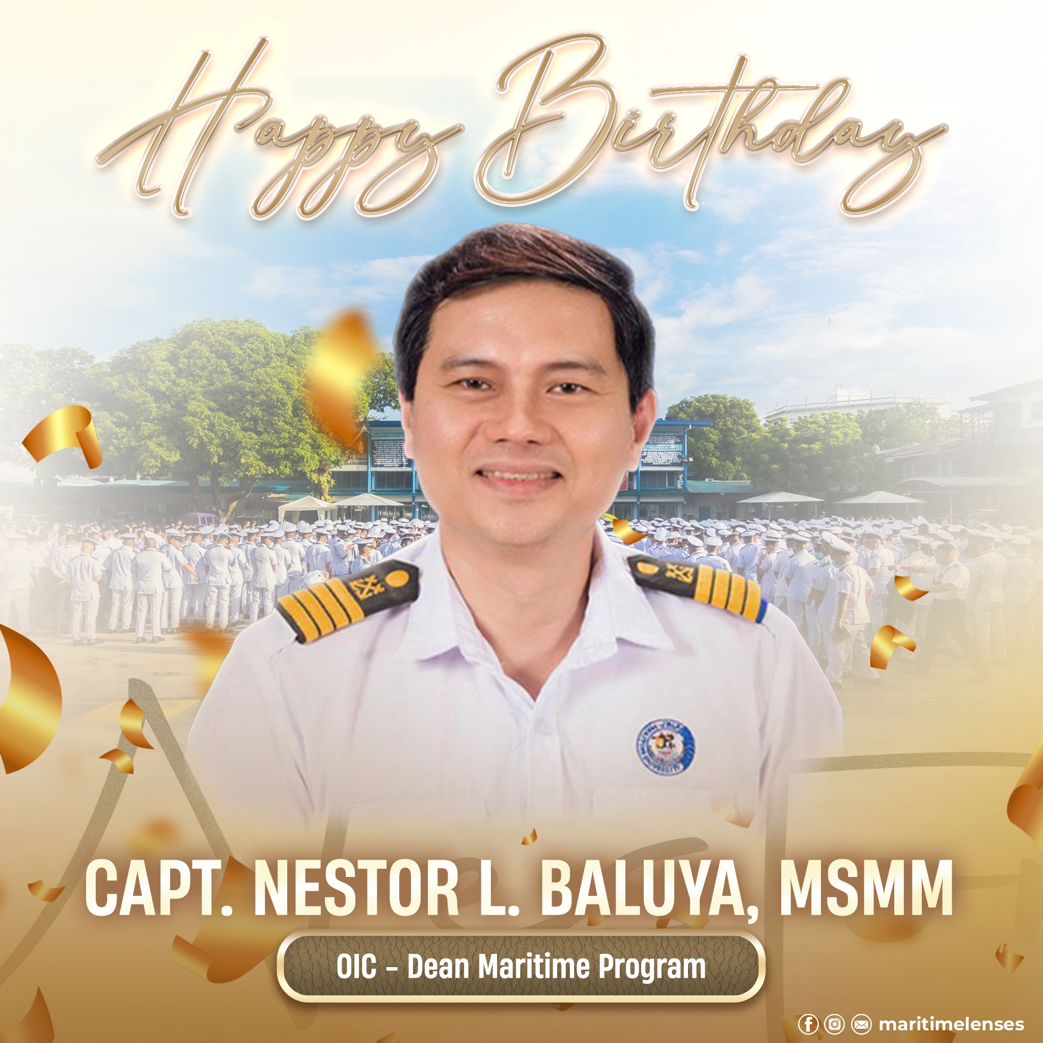 Maritime - 𝐇𝐚𝐩𝐩𝐲 𝐁𝐢𝐫𝐭𝐡𝐝𝐚𝐲, 𝐂𝐚𝐩𝐭. 𝐍𝐞𝐬𝐭𝐨𝐫 𝐋. 𝐁𝐚𝐥𝐮𝐲𝐚, 𝐌𝐒𝐌𝐌. The Lacsonian ...