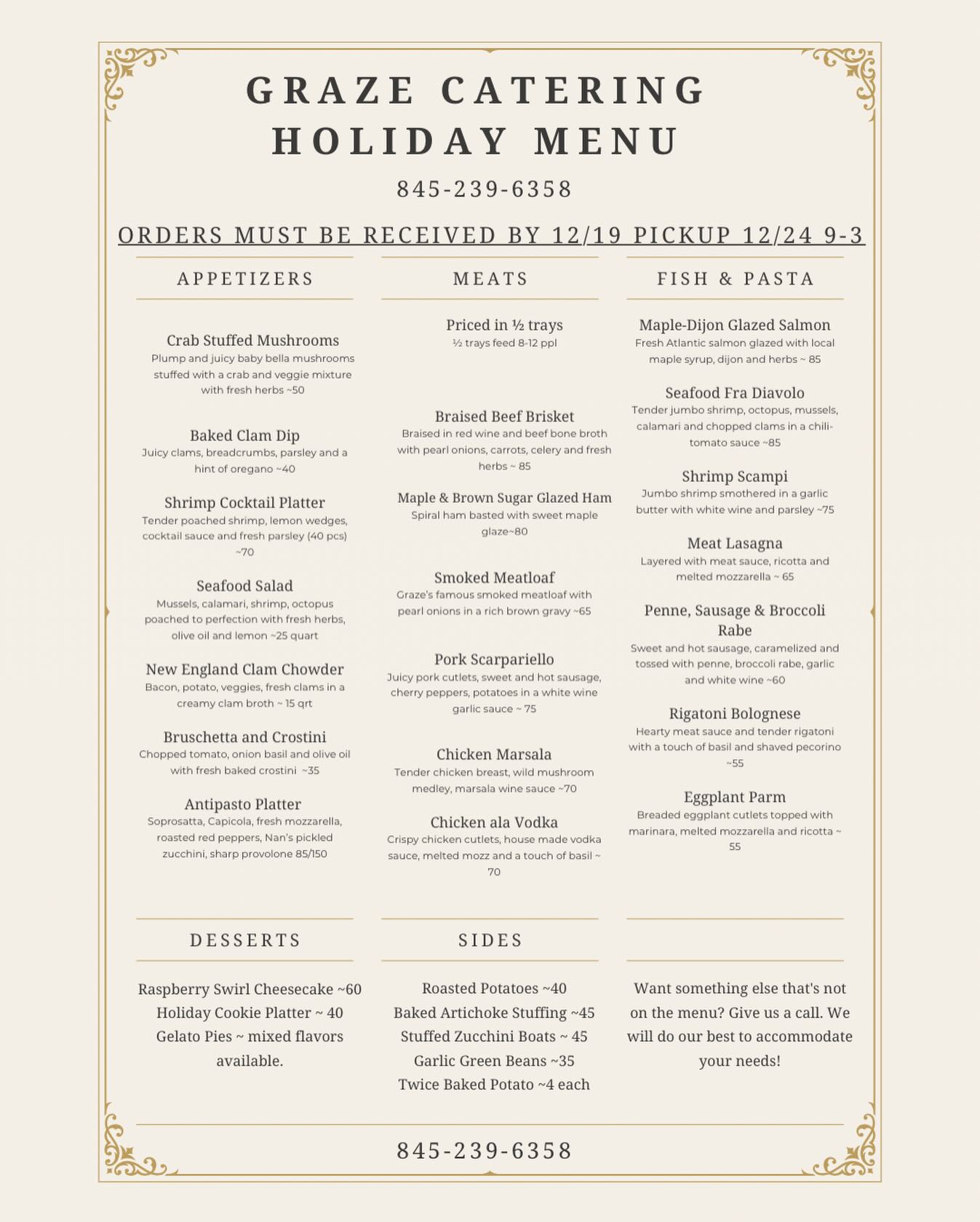 Graze Restaurant & Catering | Campbell Hall NY