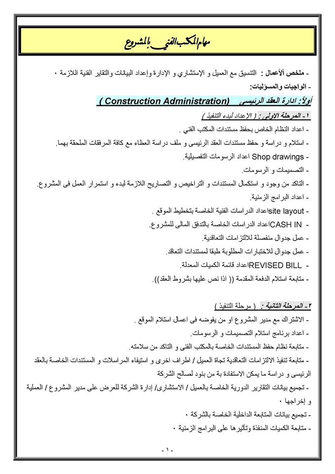 مهام المكتب الفنى عند إرسال الخطابات الهندسة والمعلومات Facebook