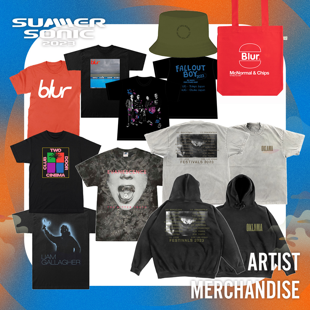 SUMMER SONIC 2023／SONICMANIA 会場販売アーティストグッズ公開