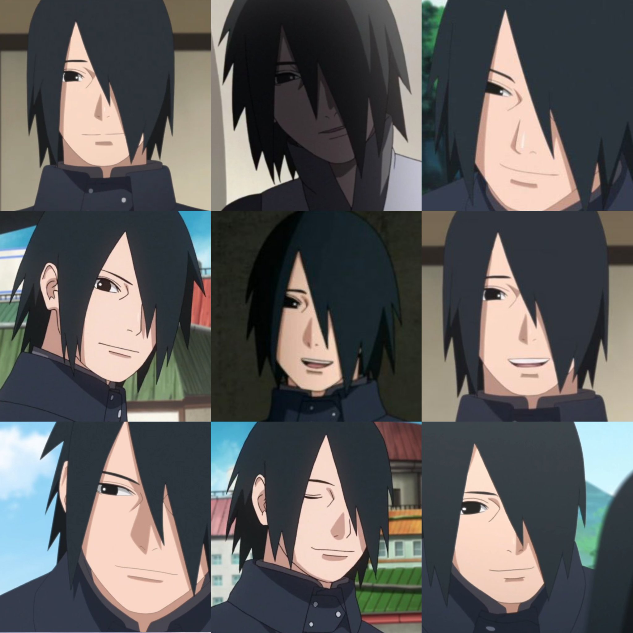 Papasuke sonriendo a sus chicas... - SasuSaku: 