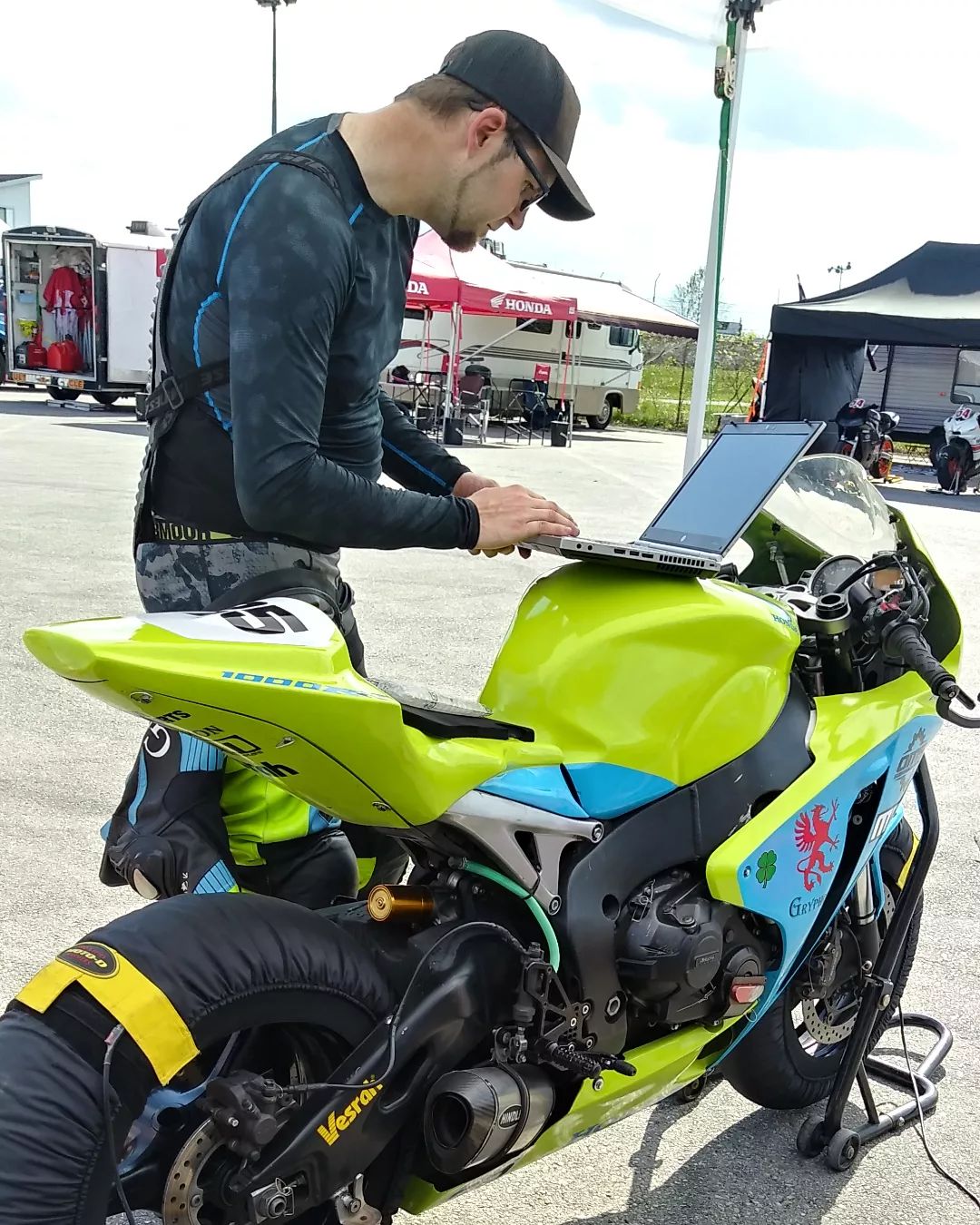 What are full electronics in superbike racing?
