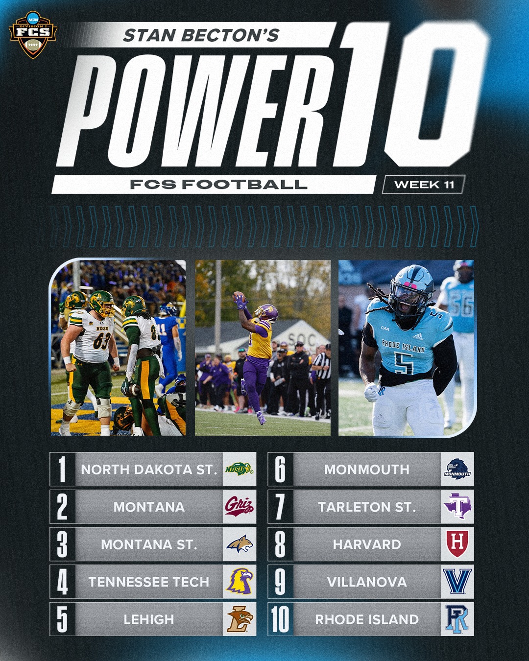 NCAA - 👀🚨 The Power 10 Rankings going into Week 11 are here from Stan ...