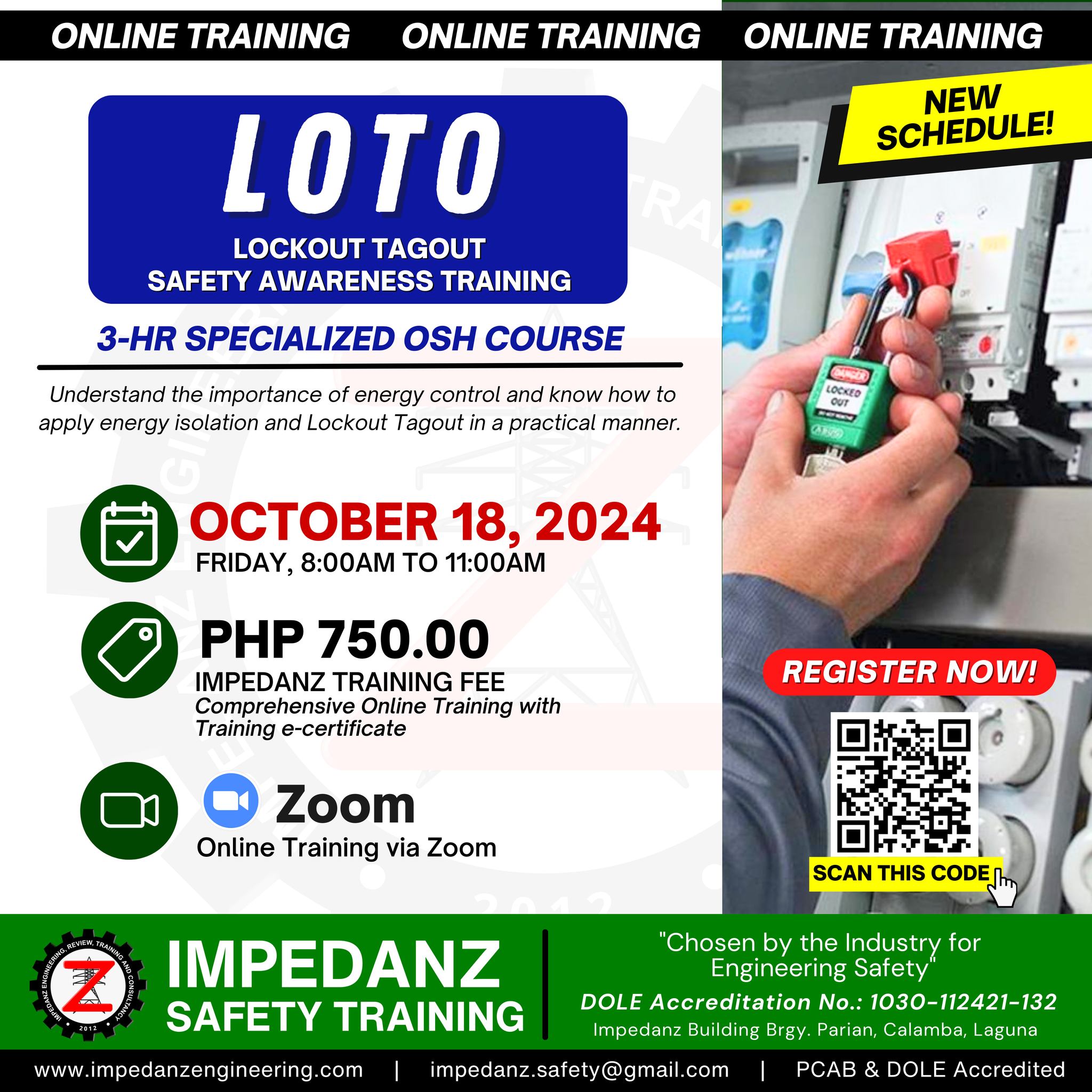 Impedanz - DOLE Accredited OSH Training Organization | Calamba