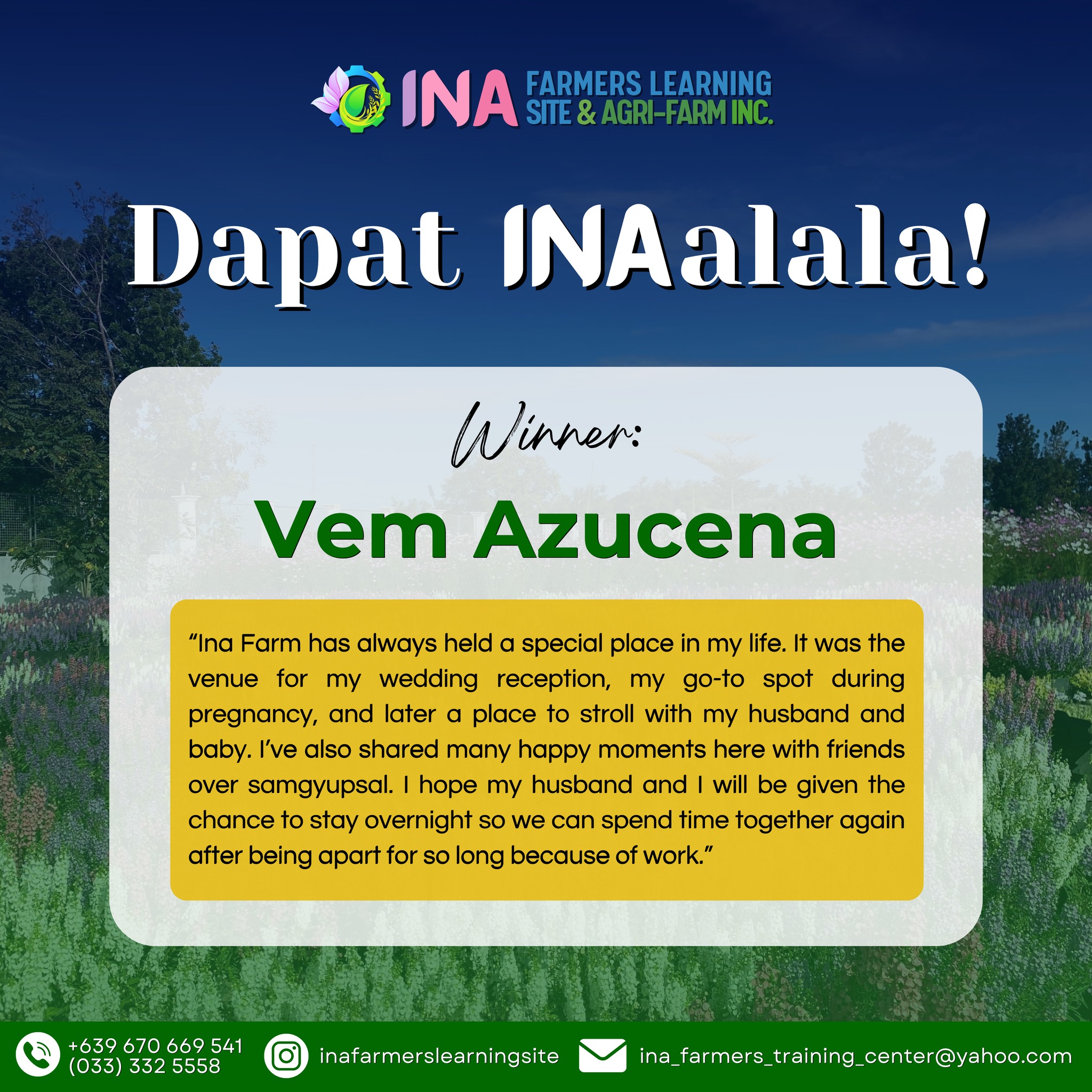 Ina Farmers Learning Site & Agri-Farm Inc.