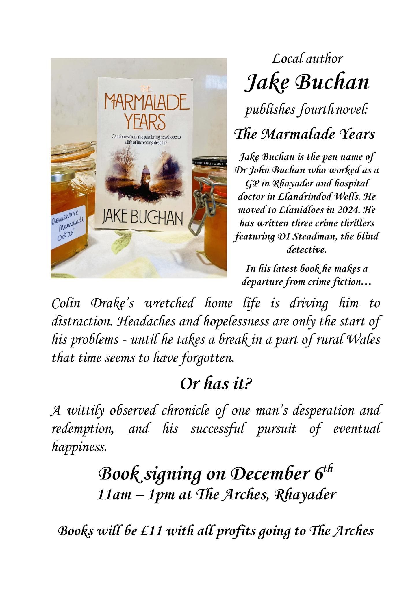 The Arches - Jake (John) Buchan Book Signing! We are really excited to ...