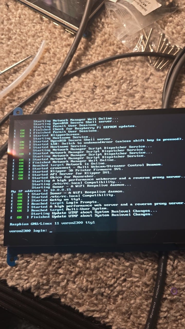 What is causing permission denied error with KlipperScreen config?