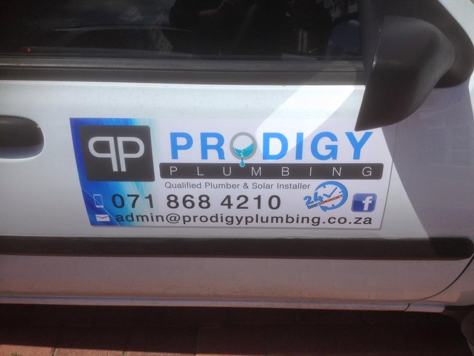Our new magnetic signage! - Prodigy Plumbing