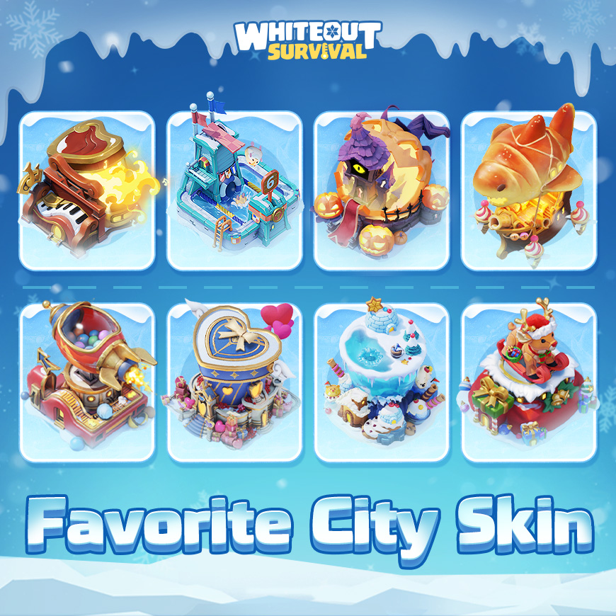 What are your top 3 favorite City and... - Whiteout Survival | Facebook