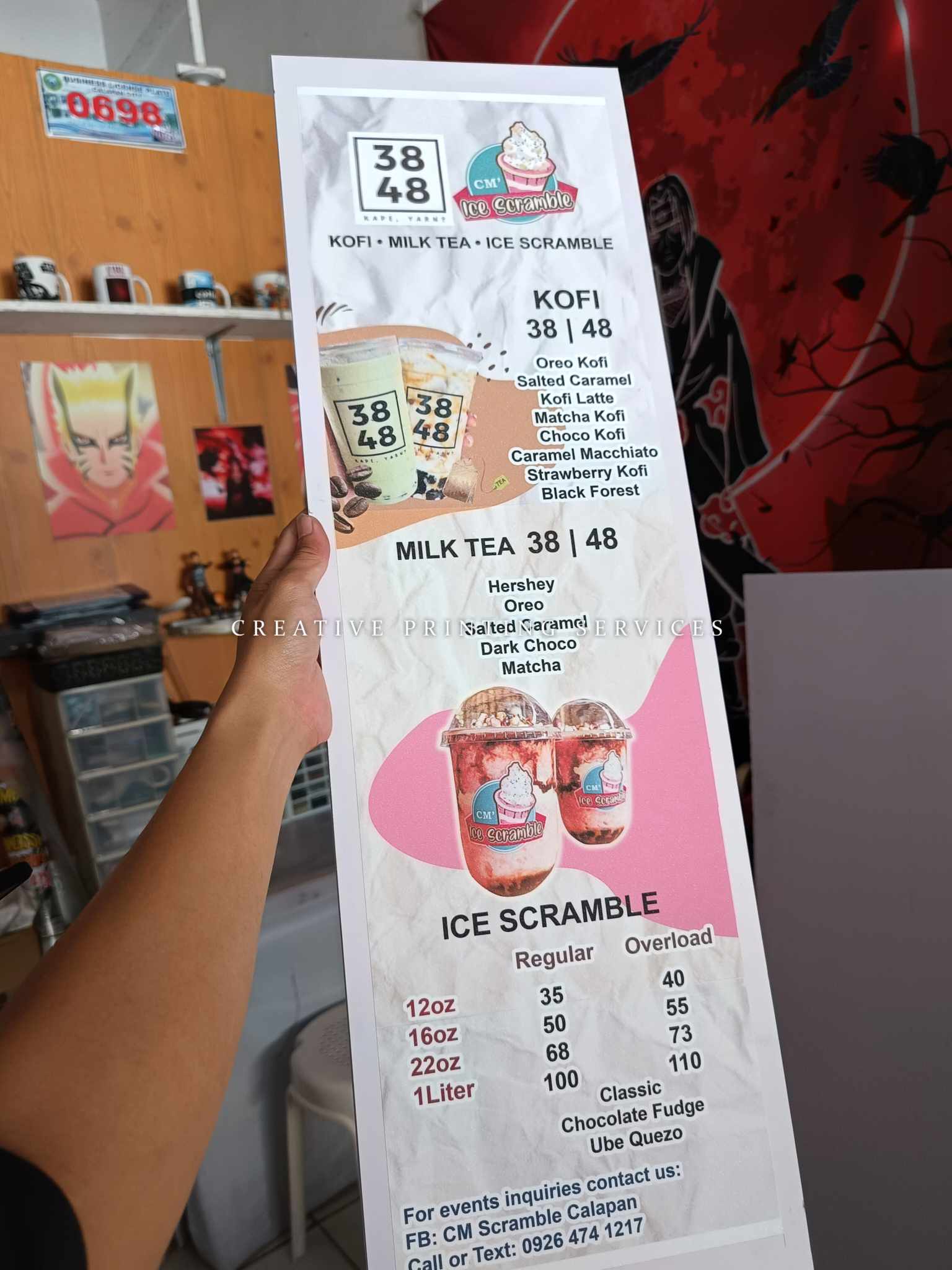 MENU & LOGO WALL DECOR/SIGNAGE Thank... - Creative Printing | Facebook