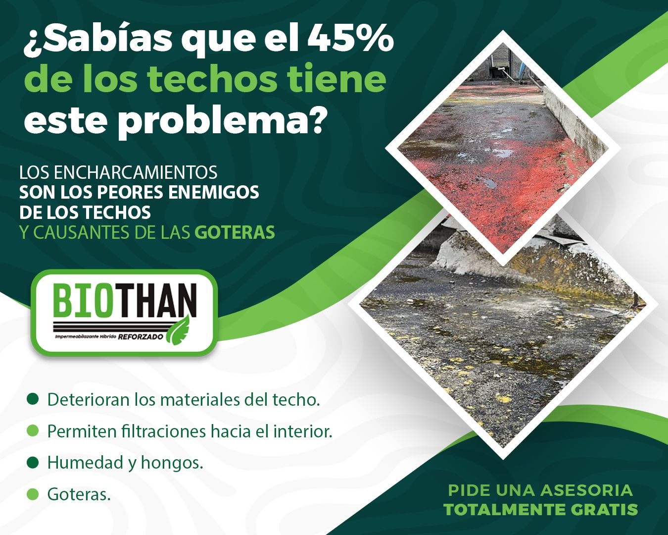 Biothan - Los encharcamientos son los peores enemigos de los techos y ...