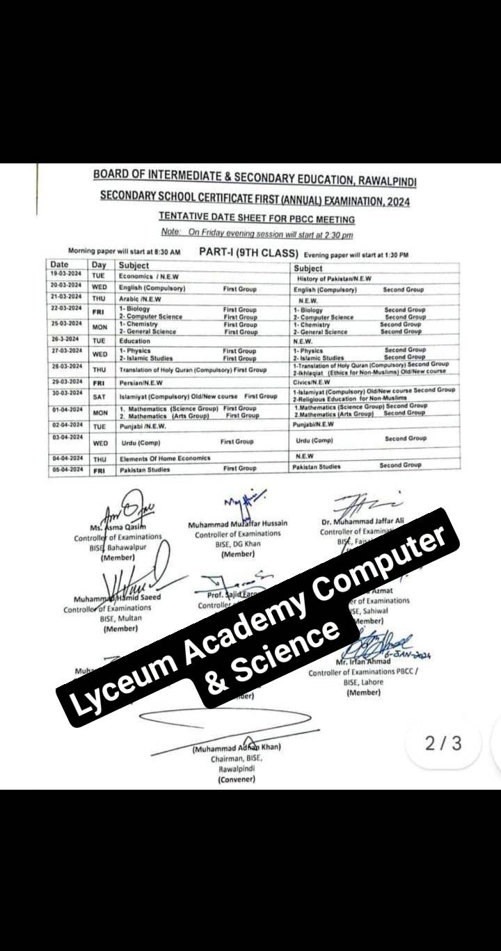 Lyceum Academy of... - Lyceum Academy of Computer & Science
