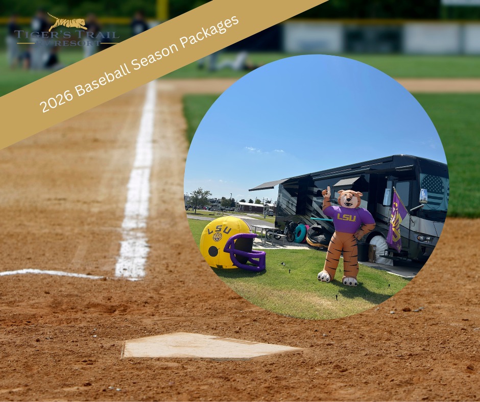 Tiger's - Announcing 2026 LSU Baseball Season RV Sites! 💜💛We have two ...