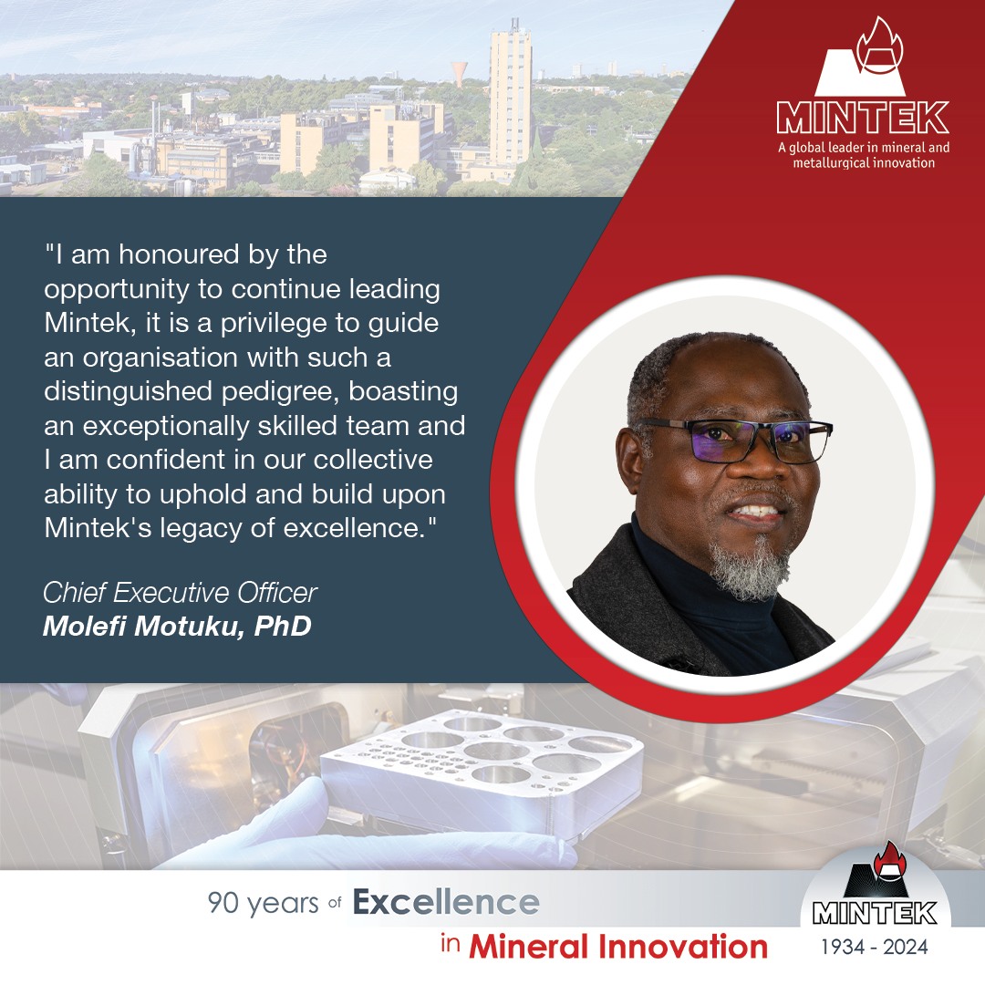 Mintek - The Mintek Board is proud to announce the...